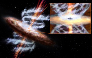SCOPERTA ITALIANA: BUCHI NERI COME FIONDE GALATTICHE