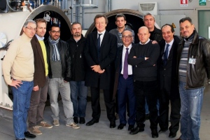 Carrino e Battiston con ricercatori CIRA