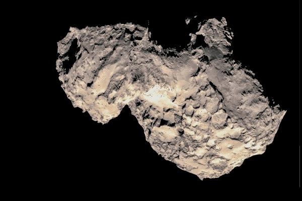 Cometa 67P pesa 10 mld di tonnellate