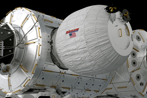 Il modulo che si gonfia nello spazio
