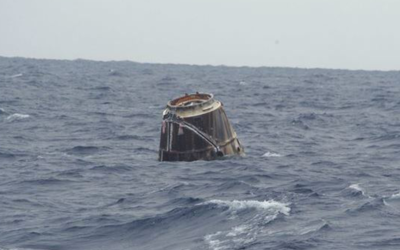 Dragon splashdown nel Pacifico