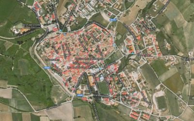 Norcia vista dallo spazio